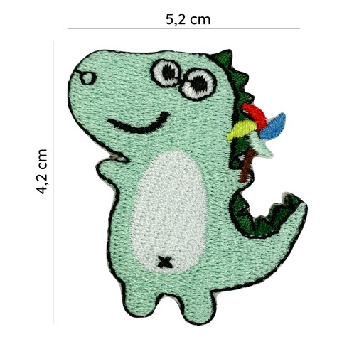 TERMO nažehľovačka Dragon Dinosaurus zelená