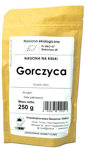 Bio horčičné semienka pre horčičné klíčky 250g ECO
