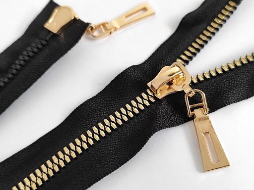 Kockový zips 8 mm, dvojpresuvný hore-dole 65 cm
