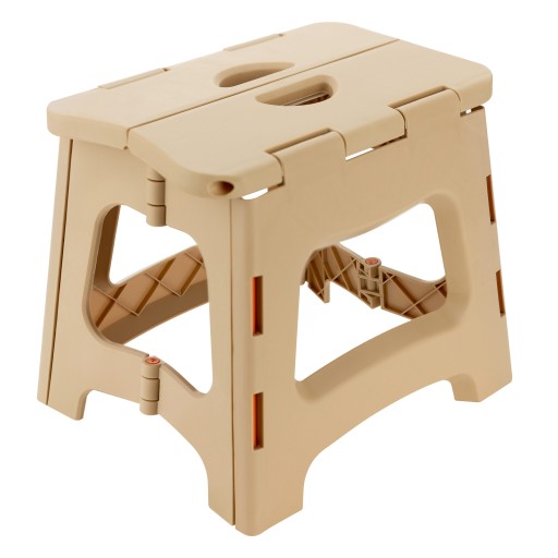 Stolička Taburetka rozkladacia Taburetka Beige Tourist 22cm Nosnosť 100kg