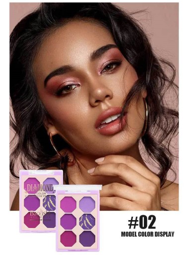 MAKEUP EYESHADOW PALETTE 6-farebná sada 2 ks