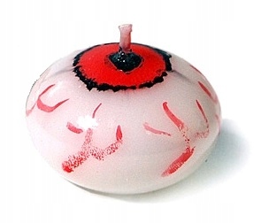 Sviečka plávajúca Oko Halloweenska sviečka 4 cm 1 ks