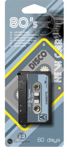 RETRO VÔŇA DO AUTA DOSTUPNÁ KAZETA NOVINKA OSVIEŽOVAČ VZDUCHU DO AUTO 80. ROKOV