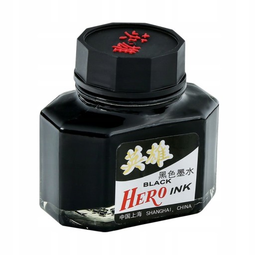 Čierny atrament HERO pre plniace perá