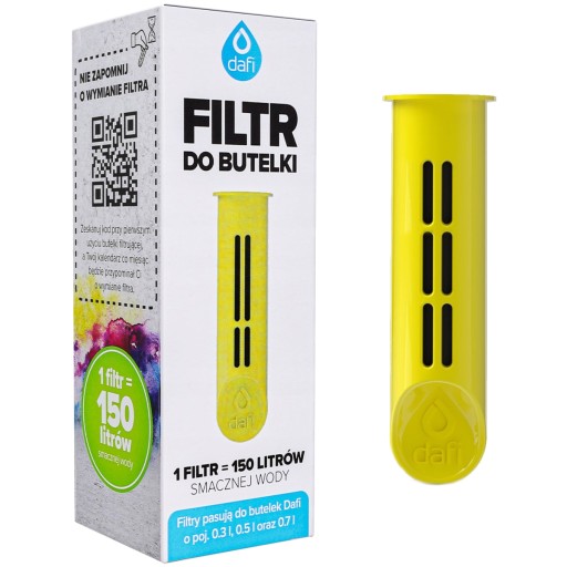 Filtračná vložka do fľaše Dafi SOLID SOFT 1 ks Žltá