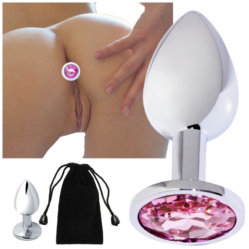Análny kolík s kryštálom, veľkosť S ANAL SEX 7cm x 2,8cm