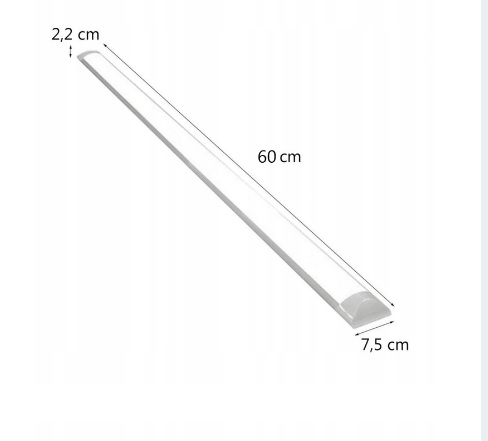 LED garážové svietidlo, dielenské svietidlo, 60cm, 18W