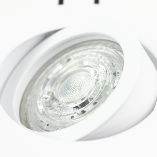 HALOGÉNOVÉ STROPNÉ SVETLO POHYBLIVÉ okrúhle BIELE EDO + LED ŽIAROVKA