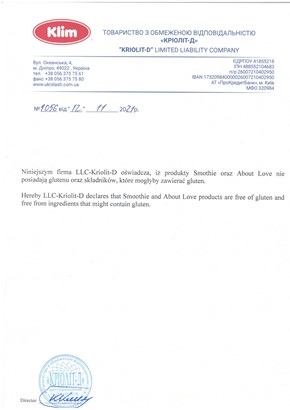 KLIM ŽELÉ O LÁSKE bezlepkové