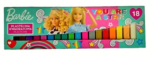 SQUARE PLASTICINE BARBIE 18 ks St. Majewski