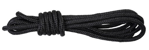 POLYPROPYLÉNOVÉ LANO Čierne pletené plachetnicové lano 10mm 1M
