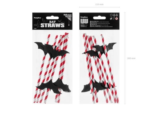 SLAMIKY NETOPIE 24 CM 6KS HALLOWEEN