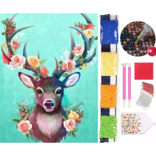 DIAMANTOVÁ VÝŠIVKA MOZAIKA DIAMANTOVÁ MALIARSKA SADA 5D DEER
