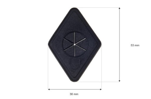 Patch káblová priechodka pre slúchadlá, gumená, čierna, kosoštvorec, 2 ks.