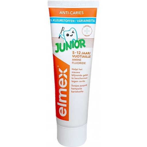 Zubná pasta pre deti 5-12 rokov Elmex Junior 75 ml