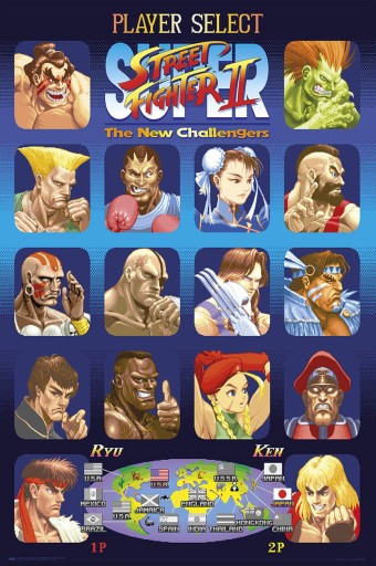 Plagát Street Fighter 61x91,5 cm