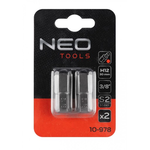 HEX hrot 12 x 30 mm, S2 x 2 ks.