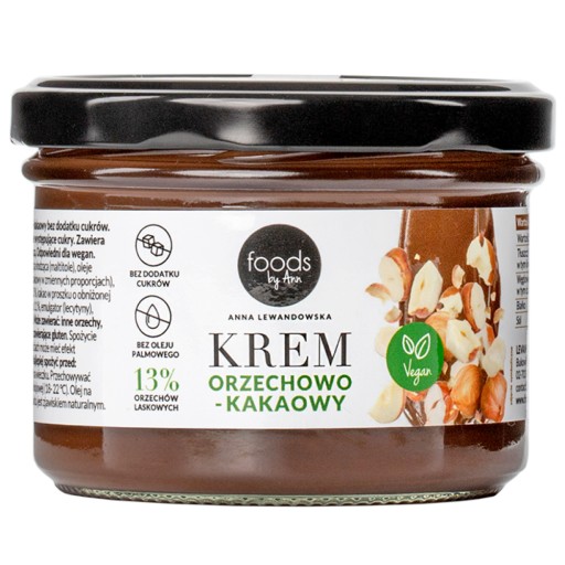 ORIEŠKOVÝ A KAKAOVÝ KRÉM 13% ORIEŠKOVÉ POTRAVINY OD ANN 220G