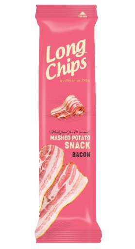 LONG CHIPS zemiakové lupienky s príchuťou slaniny 75g