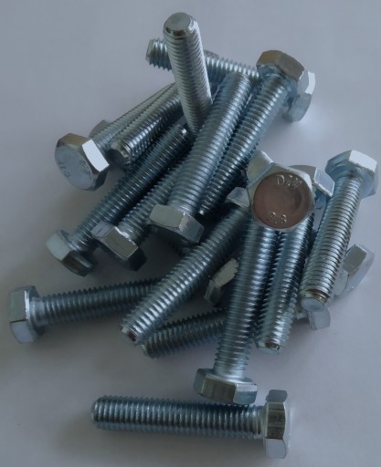 METRICKÁ SKRUTKA M8x25, pozinkovaná, trieda 8,8, 0,25 kg = 17 ks.