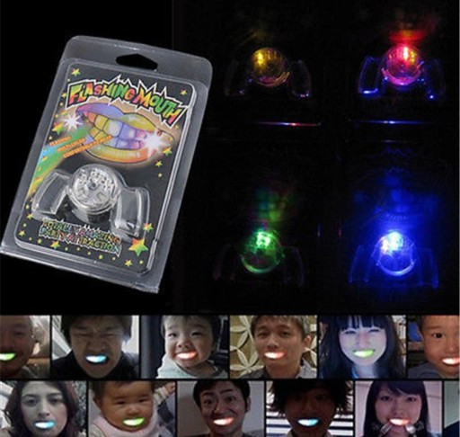 Svietiaci RGB LED kryt zubov, osvetlenie svietiacich LED zubov
