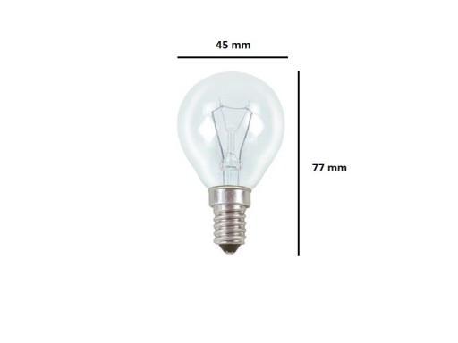 10x Tradičná guľová žiarovka 230V E14 25W TR