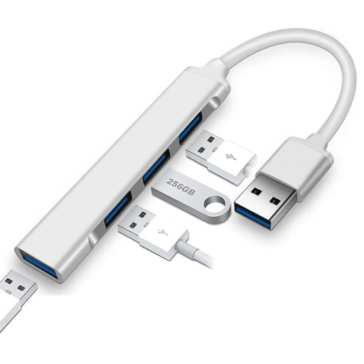 HUB ADAPTÉR USB A 3.0 PORTOVÝ ROZDEĽOVAČ 4v1