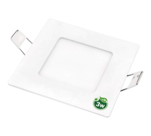 LED panel SQUARE RECESSED 3W 3-farebné stropné svietidlo