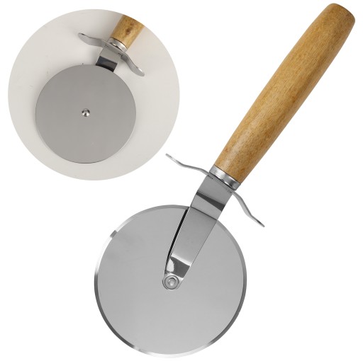 Nôž na krájanie PIZZY, ROVNÁ KOĽAJŇA, 9 CM