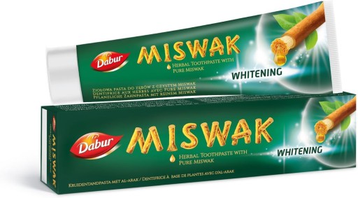 Bylinná bieliaca zubná pasta s čistým Meswakom 100 ml Dabur