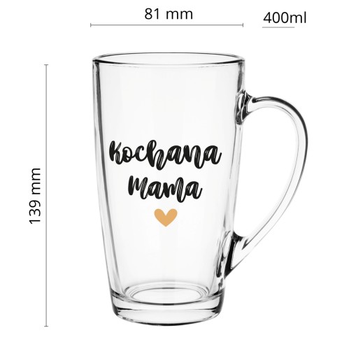 Alex Glasmark hrnček pre mamičku 400ml Milá mamička