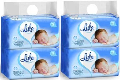 LULA Panthenol vlhčené obrúsky 4 x 72 ks