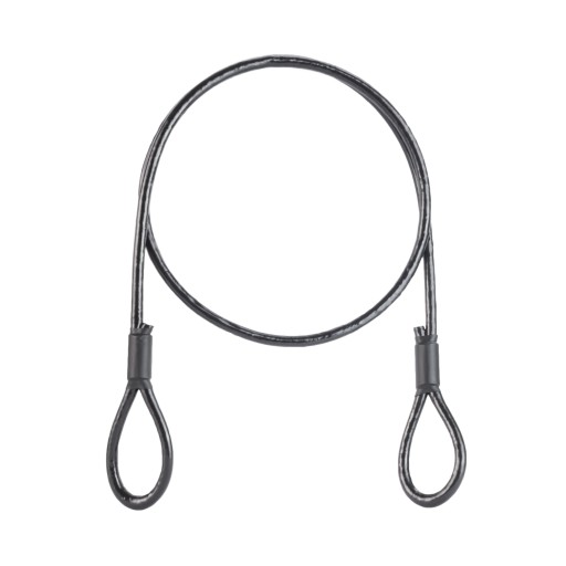 Lano PVC Oceľový kábel s očkami Slučky 5mm 60cm 0,6m