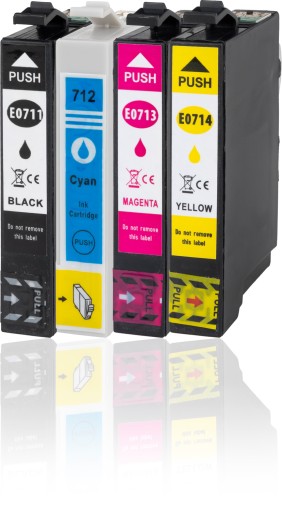 4x ATRAMENT PRE EPSON Stylus SX215 SX218 D78 DX7450