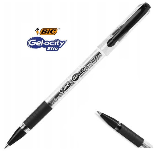 Čierne gélové pero BIC Gel-ocity Stick 0,5 mm