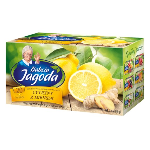 Express Ovocný čaj Citrón so zázvorom Likrecja 20 T. Babička Jagoda