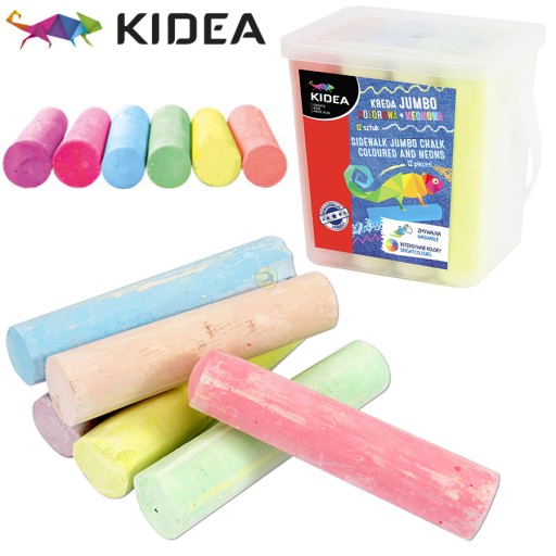 FAREBNÁ STEP CHALK + NEON KIDEA OUTDOOR FUN OUTDOOR 12 FARIEB