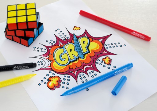 Trojhranné fixy Faber-Castell zo série Grip, 10 farieb