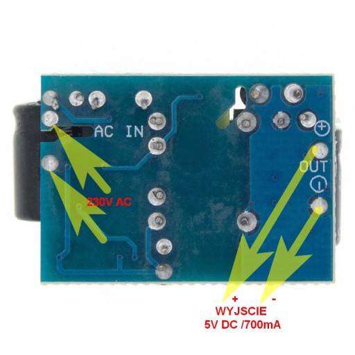 Menič napätia 230vAc / 5VDC 700mA