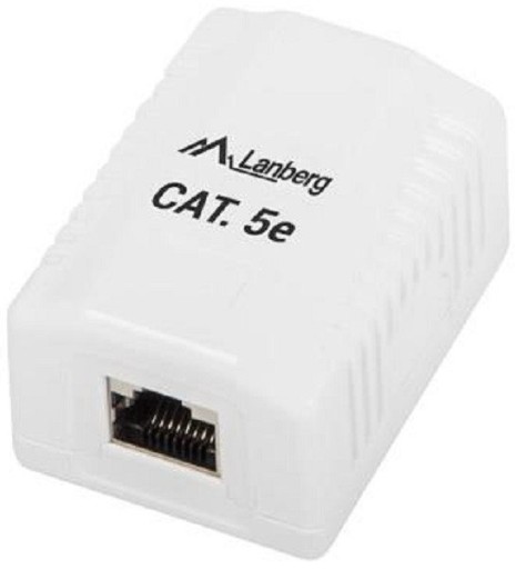 Zásuvka na povrch PRE RJ-45 LAN KÁBLE CAT 5e obrazovka
