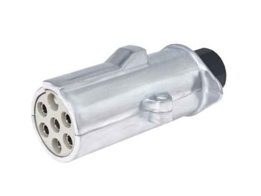Zástrčka prívesu 7 PIN, 24V, typ S, hliník