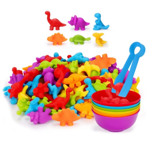 XXL SADA PRE UČENIE POČÍTANIA FAREB GRIPING SORTER HRA MONTESSORI LOGIC