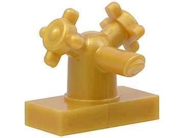 LEGO 13770 Faucet 1x2 Gold Pearl Gold