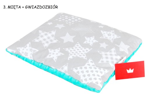 BabyLux MINKY VANKÚŠEK 35X30 CM DO KOČÍKU PLOCHÝ 3