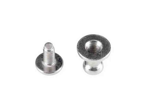 Guľôčková skrutka Knopik Rivet 5/4/8 mm Strieborná 5 ks