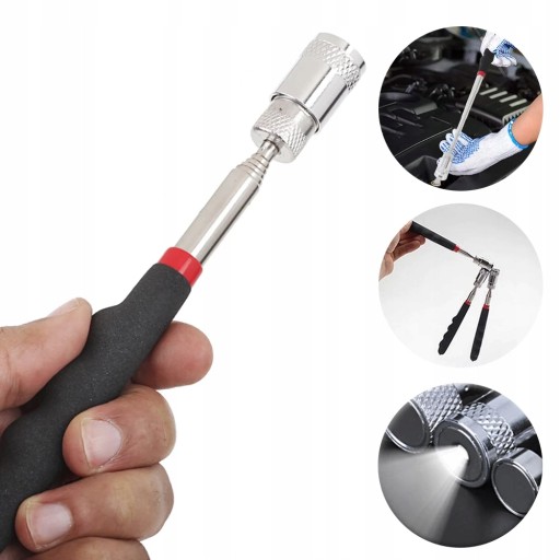 MAGNETICKÝ UCHOVÁVAČ, TELESKOPICKÝ MAGNET S LAMPOU