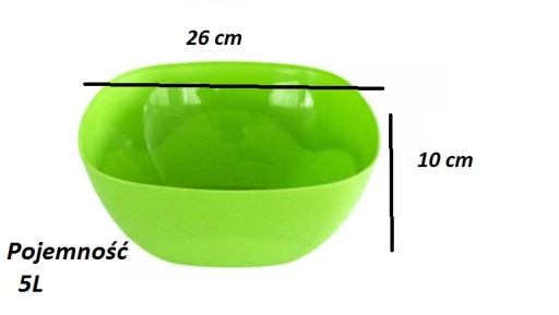 Šalátová misa, misa na ovocie, gril kuchynka, 26x10, 5L, veľ