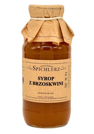 Broskyňový sirup 330ml ~ Spichlerz