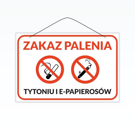 Laminovaný nápis A5 ZÁKAZ FAJČENIA A E-