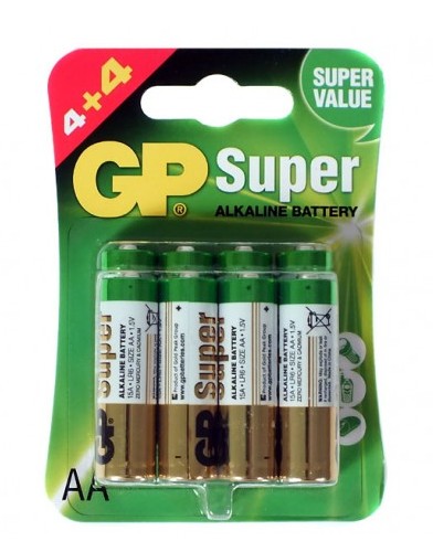 Batéria GP Super Alkaline LR6 (4+4) 15A-U8